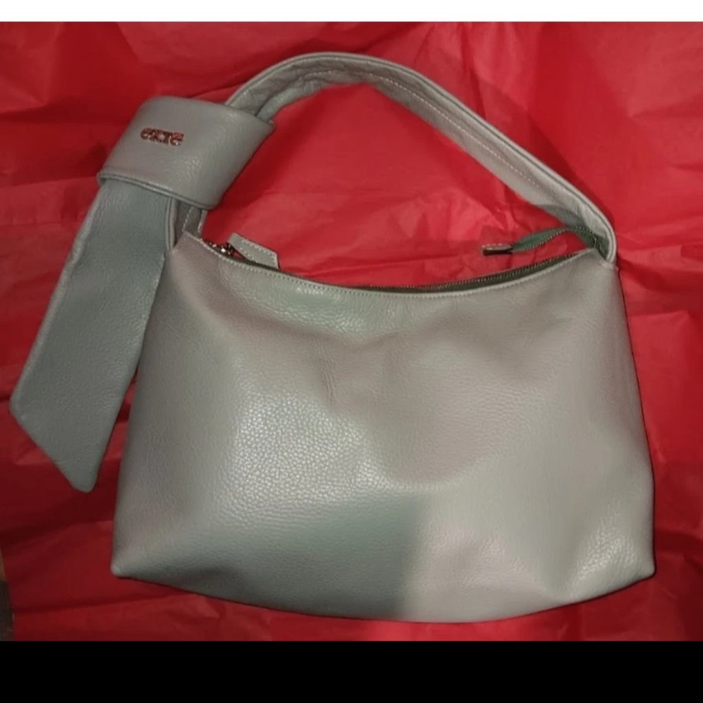 Italian Fashion Designer Brand Vera Pelle Exte Hobo Leather Shoulder Bag Nwot
